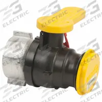 BANJO Manual Two-Way Ball Valve: 2 in, Polypropylene, Straight, Female Buttress x Male Camlock (MPN W230240). Key specifications — Brand: BANJO; Handle: Lever.