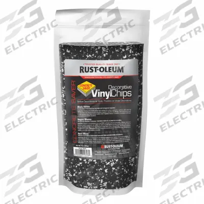 RUST-OLEUM Floor Chips: Black/White, 0.002 lb/sq ft Coverage Area, Interior - Floor Chips & Flakes
