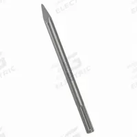 BOSCH Chisel Bit: 1/4 in Head Wd, 12 in Overall Lg, 45/64 in Shank Dia (MPN HS1913). Key specifications — attr253714: Chiseling Concrete/Block/Brick; attr277143: BOSCH.