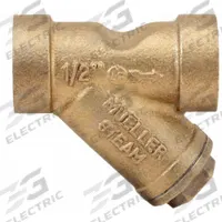 BELL & GOSSETT Y Strainer: 1 in, NPT, Mesh, 0.0331 in Screen Size, Cast Brass, 2 3/4 in Ht (MPN 420C - 1"). Key specifications — Brand: BELL & GOSSETT; Manufacturer Part Number: 420C - 1"; Screen Material: Stainless Steel.