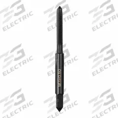 MILWAUKEE Straight Flute Tap: M3x0.5 Metric, 2B, 4 Flute, Plug Chamfer, Black Oxide Carbon Steel (MPN 49-57-5111)