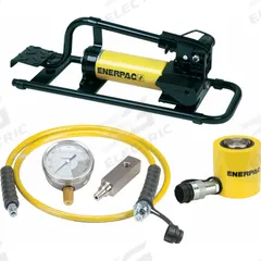 ENERPAC Ram and Pump Set: 20 ton Cylinder Nominal Capacity, 1 3/4 in Cylinder Stroke, P392FP (MPN SCL201FP). Key specifications — attr96781: GF230P; attr96779: Mfr. No. RCS201; attr96780: P392FP; attr98877: ENERPAC.