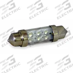 APPROVED VENDOR Compact LED Bulb: LED, Festoon, T3-1/4, 12V DC, 0.24 W Watt, White (MPN L10X39-W). Key specifications — Voltage: 12V DC; Brand: APPROVED VENDOR; Bulb Shape: T3-1/4; Light Color: White.