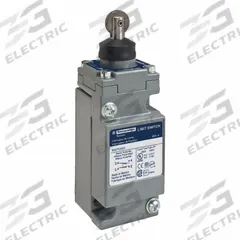 TELEMECANIQUE SENSORS Plug-In Limit Switch: Roller Plunger, Metallic, 9007C (MPN 9007C62D). Key specifications — attr1019632: TELEMECANIQUE SENSORS; attr1019639: Screw Clamp Terminals; attr1019655: Steel; attr1023447: 9007C.