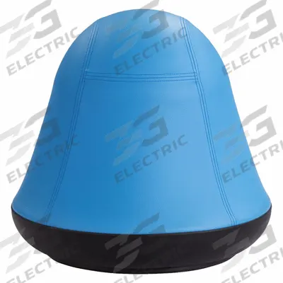 SAFCO PRODUCTS Ball Chair: 16 3/4 in Max Overall Ht, 17 in Overall Wd, Swivel, Baby Blue - Active Chairs