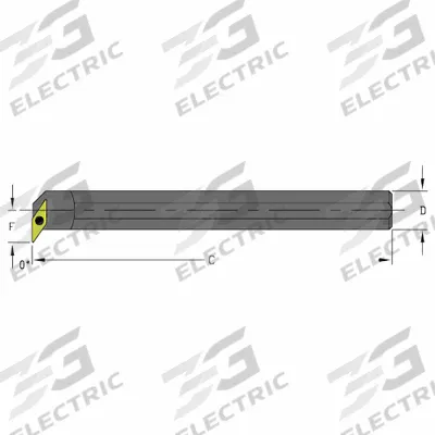 ULTRA-DEX USA Indexable Boring Bar: S16X SVXBR3 (MPN 957-000-405) - Indexable Boring Bars