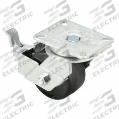 APPROVED VENDOR Plate Caster: Swivel, Directional Lock/No Brake, Phenolic, 6 in Wheel Dia, Slot (MPN P29S-PH060R-18-WK-DL). Key specifications — Wheel Bearing Type: Roller; Wheel/Tread Color: Black; Brand: APPROVED VENDOR; Caster Type: Swivel.