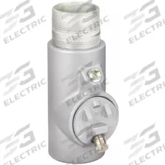Sealing Fitting with Drain - Vertical: Iron, 1 in Trade Size, Male, 4 5/16 in Overall Lg (MPN EYD-36). Key specifications — Brand: APPLETON ELECTRIC; Connection Type: Threaded; Thread Gender: Male; Ends - Hazardous Fittings: 1 in FNPT x 1 in MNPT; Material: Iron; Hazardous Location Rating: Class III; Thread Type: NPT; Standards: CSA C22.2 No 30.