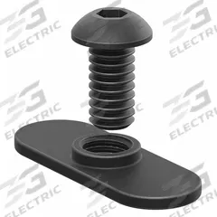 Bolt Assembly: 1/4" -20 Size, 1/2 in Thread Lg, Flanged Button Head Socket Cap, 10 Series, 15 PK (MPN 3393-15). Key specifications — Fastener Type: T-Nut; Fastener Head Type: Flanged Button Head Socket Cap; Material: Steel; Finish: Black Zinc-Plated; T-Slot Fastener Type: Bolt Assembly; Threaded Hole Location: Single Center; Compatible Series: 80/20 10 Series; System of Measurement: Inch.