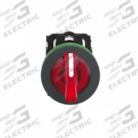 SCHNEIDER Selector Switch: 30 mm Panel Mounting Size, 3 Positions, Short Lever, 1NO/1NC (MPN XB5FK134M5). Key specifications — AC Contact Rating: 1.2 A @ 600 V; Action: Maintained/Maintained/Maintained; Cam: No Cam Included; DC Contact Rating: 0.55 A @ 125 V; Hazardous Location Specification: Not Rated; Operator Head Material: Plastic; Operator Head Type: Short-Handled Knob; Operator Illumination: Illuminated.