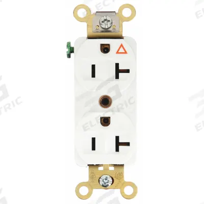 HUBBELL Receptacle: Duplex, 5-20, White, 125V AC, 20 A, 2 Pole / 3 Wire (MPN IG5362W) - General Purpose Receptacles