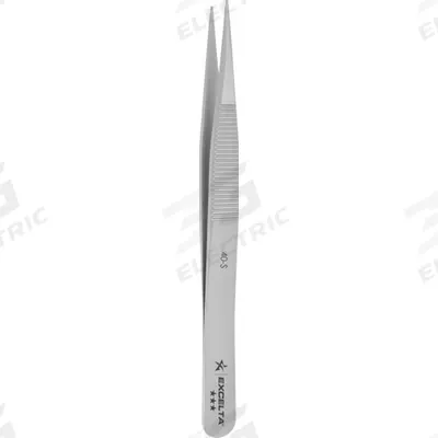 EXCELTA Tweezers: Stainless Steel, Cylinder - Small Parts Handling Tweezers
