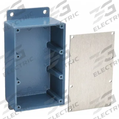 POMONA Shielded Box: Blue, Die-Cast Aluminum - Shielded Metallic Boxes