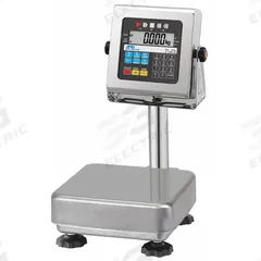 A&D WEIGHING Food Scale: 9 7/8 in Weighing Surface Dp, 9 7/8 in Weighing Surface Wd, LCD, HW-10KCWP. Key specifications — Connection Ports: USB; Readability: 0.001 kg/0.002 lb/0.05 oz; Brand: A&D WEIGHING; IP Rating: IP65.