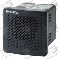PATLITE Audible Alarm: Tone Sound, 4 W Watt, 12 to 24V DC, Indoor, BD-24AE-K, 80 mm L x 80 mm W. Key specifications — Brand: PATLITE; Color: Dark Gray; Operating Voltage: 12 to 24V DC.