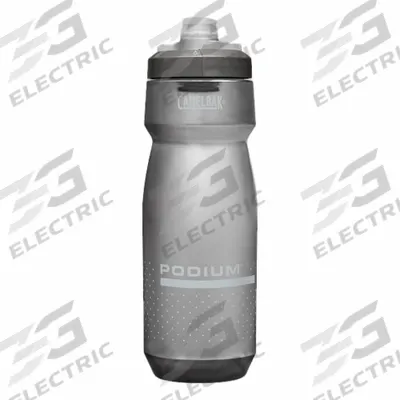 CAMELBAK Bottle: 24 oz Capacity, Gray, Polypropylene, BPA-Free, 9 in Overall Ht - Plastic Squeeze Bottles