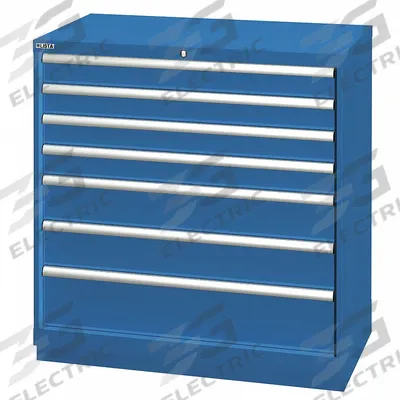 LISTA Modular Drawer Cabinet: 40 1/4 in x 22 1/2 in x 39 3/8 in, 7 Drawers, 102 Compartments - Lista Modular Drawer Cabinets