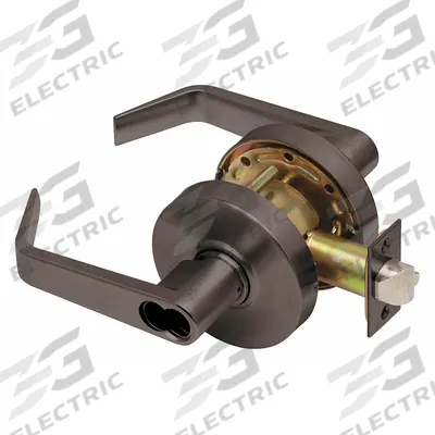 DEXTER Door Lockset: Storeroom Lever Locksets, Bronze, ADA Compliant