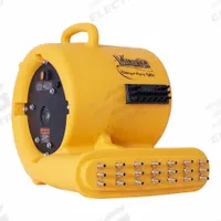 Centrifugal Blower: 92 cfm, Fixed Frame, 115V AC, 1 Speeds, Yellow, Horizontal and Vertical (MPN PDS-21-Yellow). Key specifications — Product Type: Centrifugal Blower; GFCI Protected: Yes; Number of Speeds: 1; Housing Material: Polypropylene; Brand: XPOWER; Nominal Voltage: 115V AC.