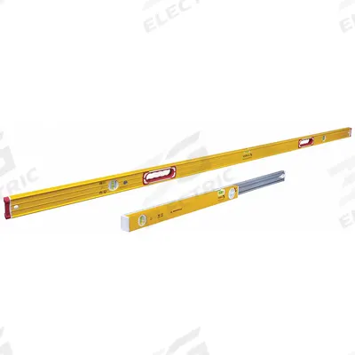 STABILA Heavy Duty Level: Level & Plumb, Box, 2, Plain, 78 in Overall Lg, Top & Side Read - Level Sets