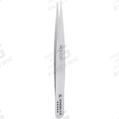 EXCELTA Tweezers: Cobalt, Point, Straight Tip - High-Precision Tweezers