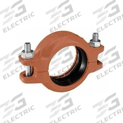 GRUVLOK Clamp Coupling: Rigid Bolted, 1 1/2 in x 1 1/2 in, Ductile Iron, NBR Seal - Grooved Pipe Couplings