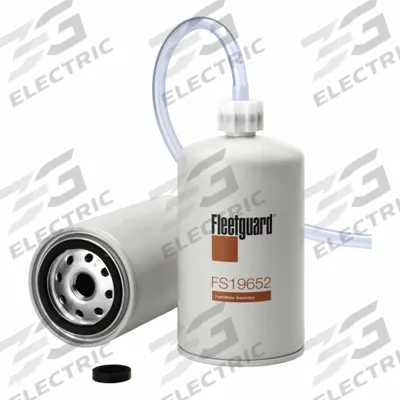 FLEETGUARD Fuel Filter: Spin-On, 7 9/16 in Overall Lg, 3 11/16 in Outside Dia - Spin-On Fuel/Water Separators