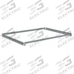 TENNSCO Shelf: 42 in x 30 in, 550 lb Load Capacity, Gray, Shelf (MPN ZAESH-4230). Key specifications — Includes: (4) Beams; Shelf Configuration: Single Straight; Color: Gray; Frame Material: Steel; Brand: TENNSCO; Frame Finish: Zinc Plated; Product Type: Shelf.