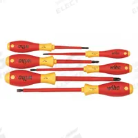 WIHA Insulated Screwdriver Set: 1-10 Pieces, 6 Pieces, Phillips/Slotted Tip, Ergonomic Grip (MPN 32092). Key specifications — attr1205274: WIHA; attr1205269: 6.5 mm.