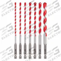 MILWAUKEE Hammer Drill Bit Set: 1/4 in_3/8 in_3/16 in_5/16 in_5/32 in Drill Bit Size, 7 Drill Bits (MPN 48-20-9052). Key specifications — attr277146: MILWAUKEE.