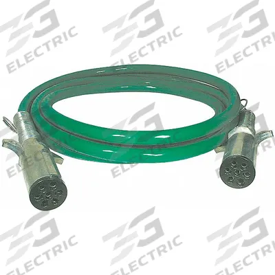 SUREFLEX ABS Power Cord: 7-Way, 15 ft Wire Lg, 15 ft Overall Lg (MPN SFA15SE) - Fleet and Vehicle Maintenance