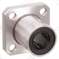 NB Linear Square Flange Mount Bearing: Single, SWK, 3/8 in ID, 1.5 in Flange Wd (MPN SWK6GUU). Key specifications — Material: Resin.
