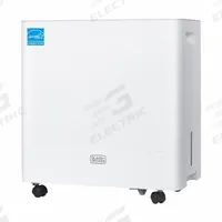 Portable Dehumidifier: BDM50WCDA, Std Refrigerant, R-32, 20 in x 18 13/16 in x 9 15/16 in. Key specifications — Includes Hour Meter: Hour Meter Included; Includes Air Filter: Air Filter Included; Includes Drain Hose: Drain Hose Included; Brand: BLACK & DECKER.