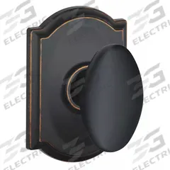 SCHLAGE RESIDENTIAL Door Lockset: Privacy Knob Locksets, Bronze (MPN F40 SIE 716 CAM). Key specifications — Lockset Style: Camelot.