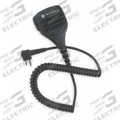 MOTOROLA Speaker Microphone: Fits Motorola, For DP1400 Series, 3.5 mm Jack, Push To Talk, IP54 (MPN PMMN4013A). Key specifications — Compatible Radio Series: DP1400; Color: Black; Radio Connector Type: M1; Brand: MOTOROLA; Manufacturer Part Number: PMMN4013A; Push To Talk: Yes.