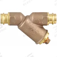 APOLLO Y Strainer: 1 1/2 in, Compression, Mesh, 0.0313 in Screen Size, Bronze, PTFE, 8 1/4 in Lg (MPN 59LF007P2PR). Key specifications — Brand: APOLLO; Seal Material: PTFE; Manufacturer Part Number: 59LF007P2PR; Screen Material: 302 Stainless Steel.