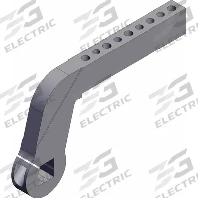 SMC Pneumatic Cylinder Clamp Arm: Mfr Part # CKZ-63A539P-X6013, Fits 63 mm Bore Dia - Accessories for Compact Power Clamp Cylinders