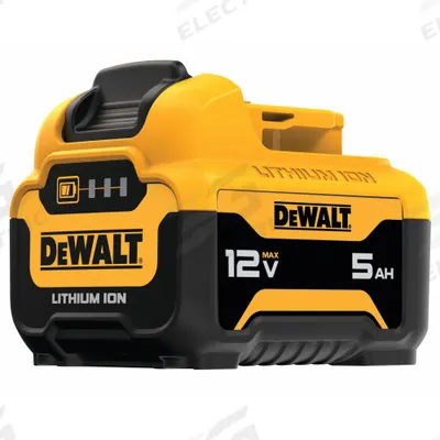 DEWALT Battery: 12V MAX*, 5 Ah, 2 Batteries Included, 12V DC - DEWALT Cordless Tool Batteries