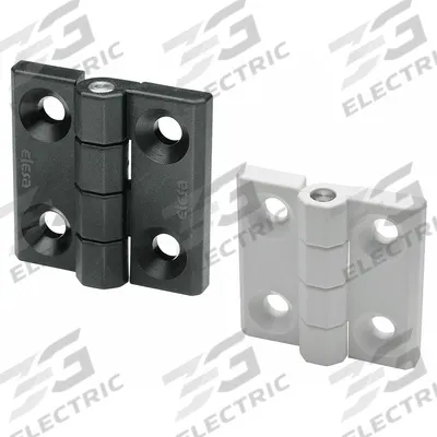 ELESA Pivot Hinge: Plastic, 2 3/8 in Leaf Ht - Full Surface-Mount Pivot Hinges