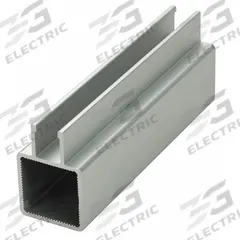Double-Flanged Square Tube Profile: 1 in x 1 in, 6 ft Lg, 1 Open Slots, Aluminum, 1/4 in Slot Wd (MPN 9025-72). Key specifications — Series: Quick Frame; Product Type: Single-Flanged Tube Profile; Material: Aluminum; System of Measurement: Inch; Framing Type: Press-Fit; Manufacturer Part Number: 9025-72; Brand: 80/20; Finish: Anodized.