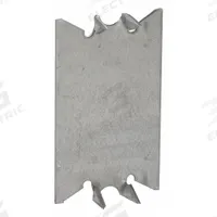 RACO Cable Protection Plate: 2 9/16 in For Conduit Size, Pre-Galvanized Steel, 0.53 in Overall Dp (MPN 2710). Key specifications — For Product Type: Electrical and Electronic Boxes; Brand: RACO; For Conduit Size: 2-9/16 in; Accessory Type: Cable Protector Plate; Material: Pre-Galvanized Steel.