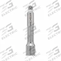 MILWAUKEE Socket Extension: 1/2 in Input Drive Size, 1/2 in Output Drive Size, 5 in Overall Lg (MPN 43-24-9209). Key specifications — attr1204978: Not Insulated; attr1204980: Locking Not Included; attr1204984: MILWAUKEE; attr1204970: Chrome.