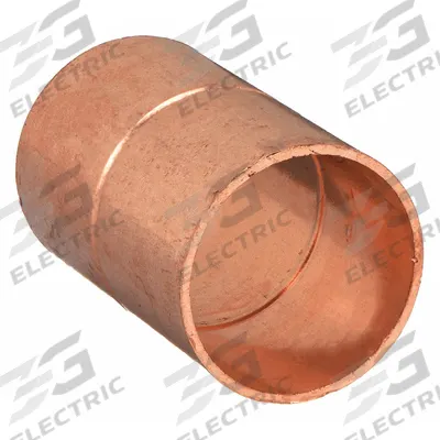 NIBCO Sweat Fitting Coupling: 7/8 in CTS x 7/8 in CTS, Cup x FTG, Rolled Center Stop - Wrot Copper Tube Fittings
