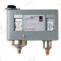 Dual Pressure Control: SPST, 12 in Hg to 80 psi Low Side, 100 psi to 500 psi High Side, NEMA 1 (MPN P170MA-18C). Key specifications — Series: P170; Brand: JOHNSON CONTROLS; Product Type: Dual Pressure Control; Manufacturer Part Number: P170MA-18C.