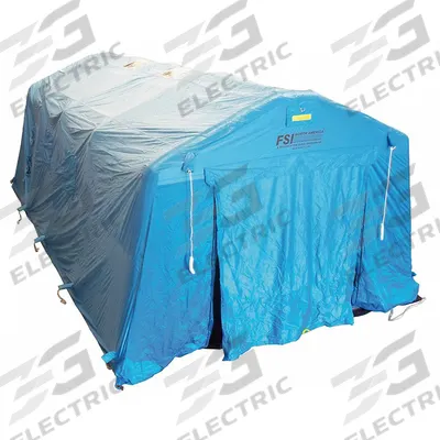 FSI Canopy Tent: 40 ft Overall Lg, 24 ft Overall Wd, 11 ft Overall Ht, Nylon/PVC - Inflatable General Purpose Temporary Shelters
