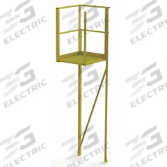 TRI-ARC Turn Platform: 10.2 ft Overall Ht, Steel (MPN UCT08242). Key specifications — Material: Steel; Color: Yellow; Brand: TRI-ARC.