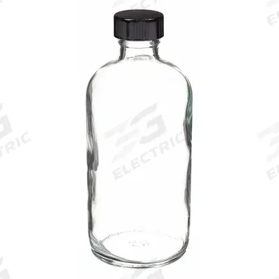 QORPAK Sampling Bottle: 60 mL, Colorless, 20-400, Phenolic, 24, PolyCone - Clear Narrow Mouth Round Glass Lab Bottles