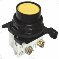 EATON Flush Push Button Operator: Non-Illuminated, Flush Profile, Metallic, 30 mm, 1NO (MPN E34PB4-53X). Key specifications — Brand: EATON; Action: Momentary; Series: E34; Push Button Material Type: Metallic.