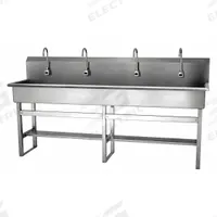 SANI-LAV Wash Station: 45 in Overall Ht, 77 in Bowl Lg, 8 in Bowl Dp, 0.5 gpm Flow Rate, Sensor (MPN 58FAL-0.5). Key specifications — Includes Side Splash: Side Splash Not Included; Power Source: AC Powered; Brand: SANI-LAV.