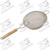 CRESTWARE Mesh Strainer: Medium Double Mesh Mesh Size, 12 3/4 in Overall Lg, Stainless Steel (MPN WHSDM6). Key specifications — Material: Stainless Steel; Brand: CRESTWARE; Handle Material: Wood; NSF Certified: No; Mesh Size: Medium Double Mesh.